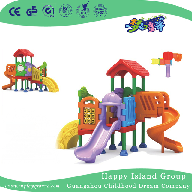Helle Farbe Outdoor Kinder Kunststoff kleine Rutsche Spielplatzgeräte(ML-2007501)