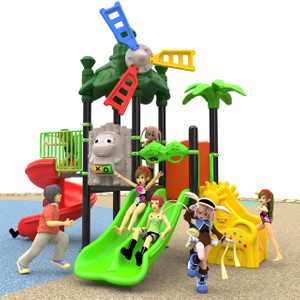 Kleinkinderrutschen mit Giraffenleiter und 2 Rutschen (WJ-C1)