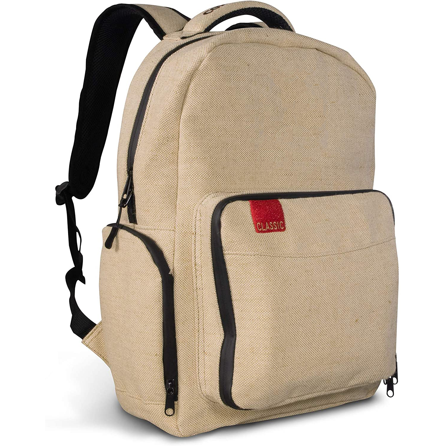 Hemp Burlap Jute Bookbags School Backpack Bag