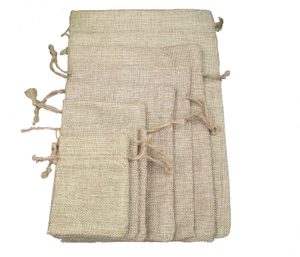 Wholesale Drawstring Jute Burlap Bag with Logo