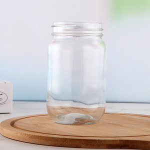 450 Ml Manson Jar Empty Food Storage Clear Glass Jar with Lid