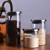 Glass Jar Creative Storage with Stainless Steel Cover