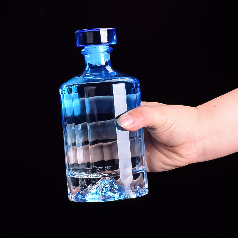 500ml Volcano Shape Glass Bottle White Wine Bottle