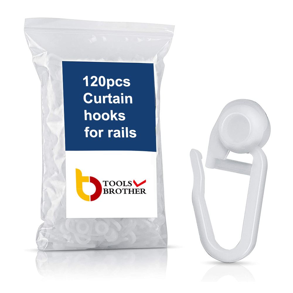 8mm Standard Size 120 Pack Curtain Accessories Curtain Rolls Curtain Gliders Curtain Clips Hooks