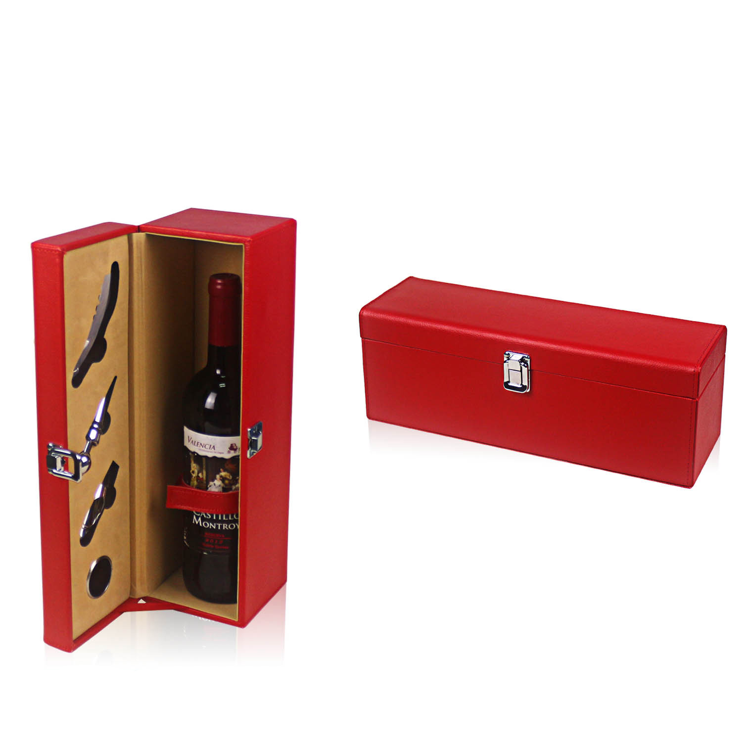 Wine Box Manufacturer PU leather luxury 2016 new design wine box