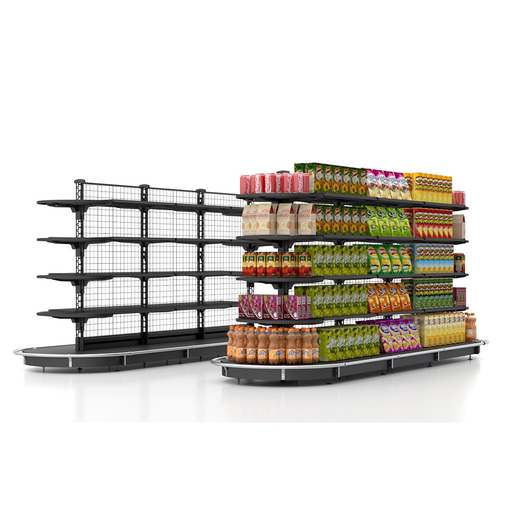 Curved Supermarket Rack
