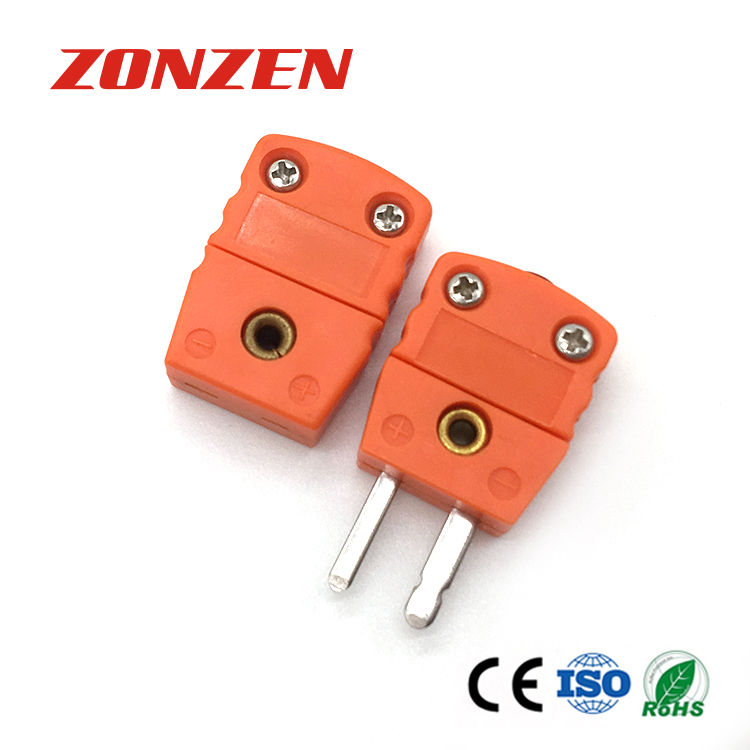 Miniature Size Flat 2 Pin Thermocouple Connector