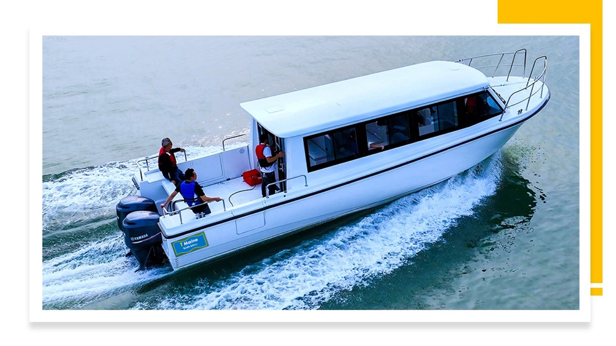 เรือโดยสารไฟเบอร์กลาสขนาด 30eet