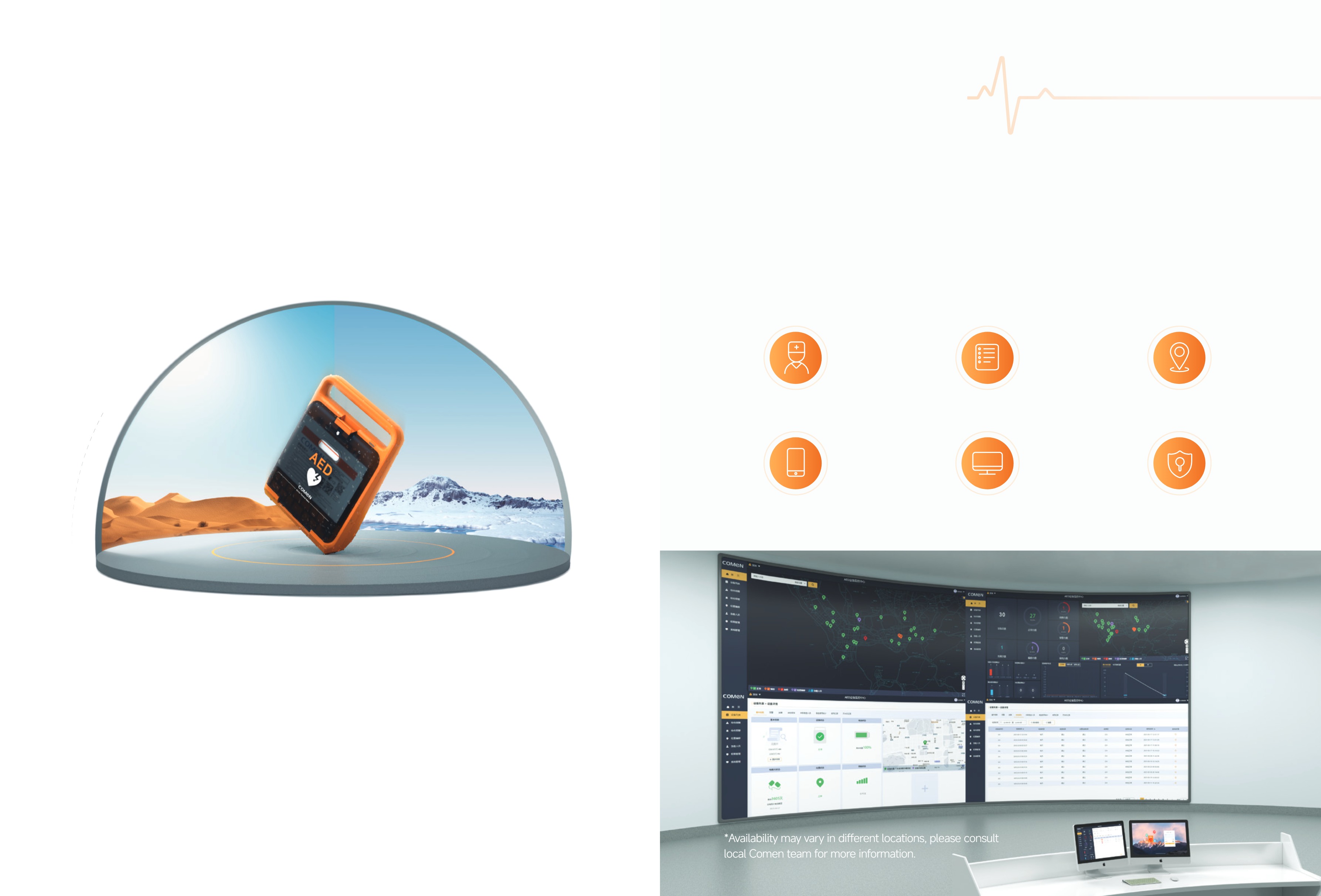 D&eacute;fibrillateur externe automatis&eacute; G3G3A COMEN-4