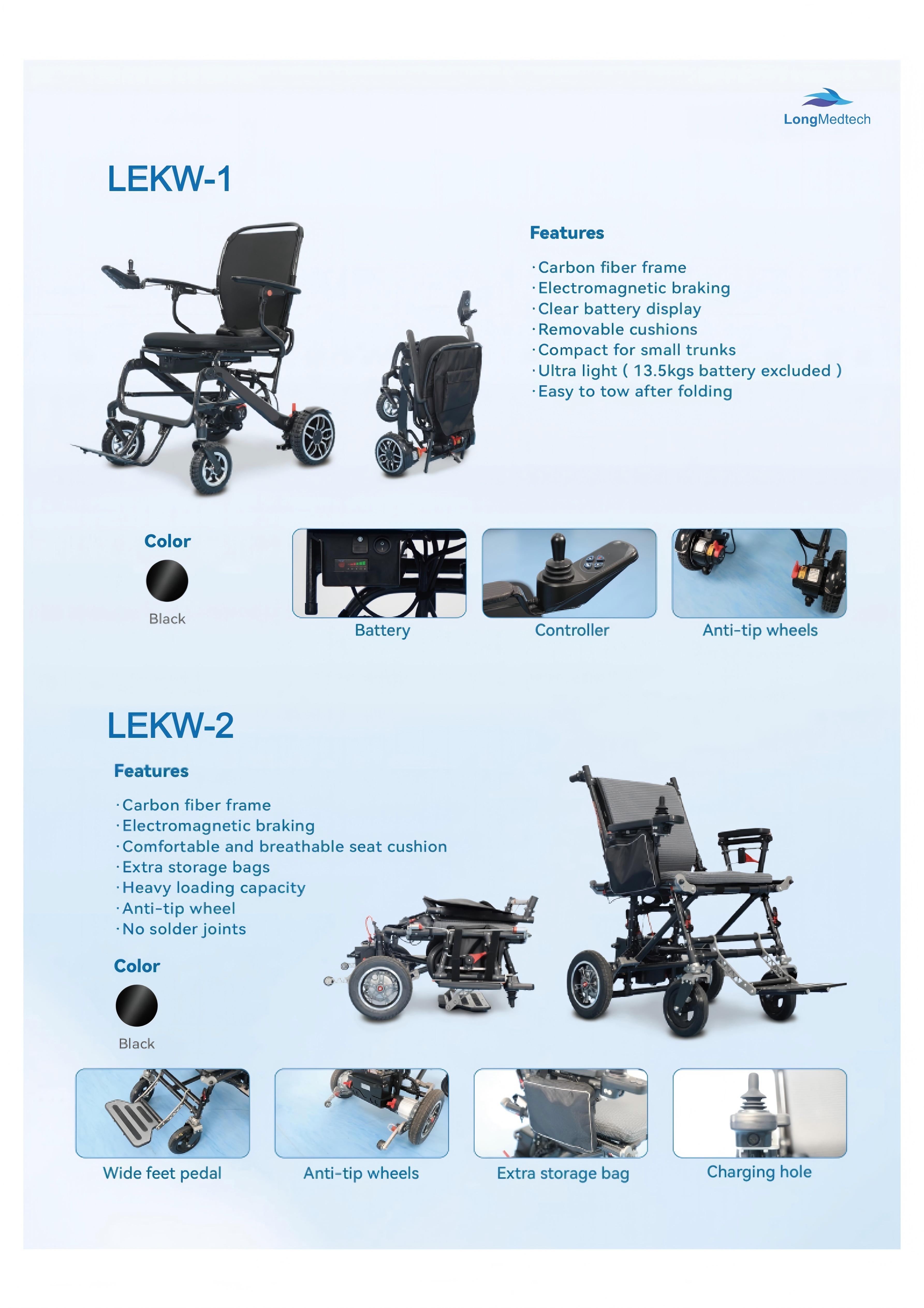 LEKW-1 LEKW-2 Fauteuil roulant &eacute;lectrique pliant Catalogue-1