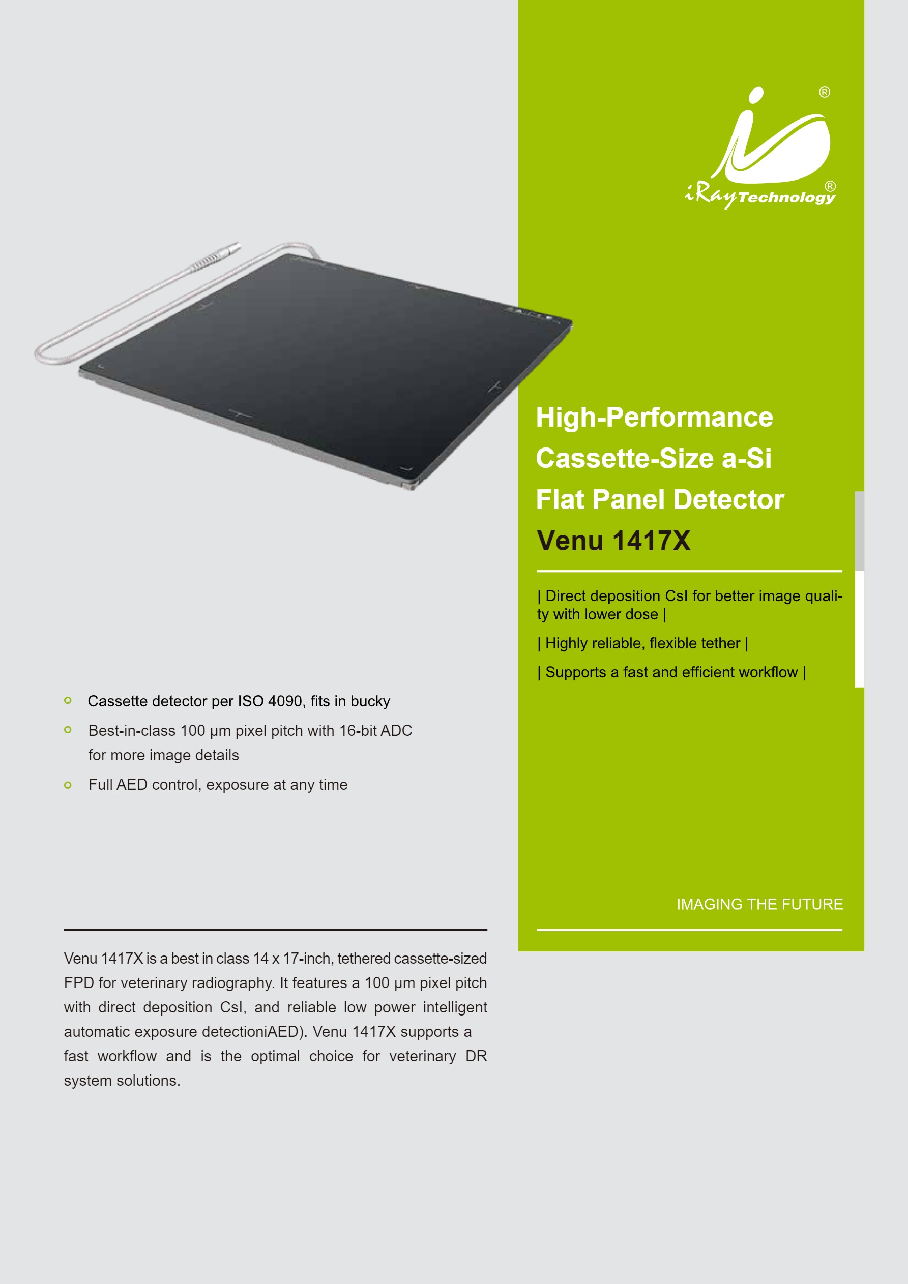 Detector de panel plano Venu 1417X-1