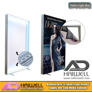 LED rahmenlose Aluminiumgewebe Lichtbox Digital Display Screen Signage