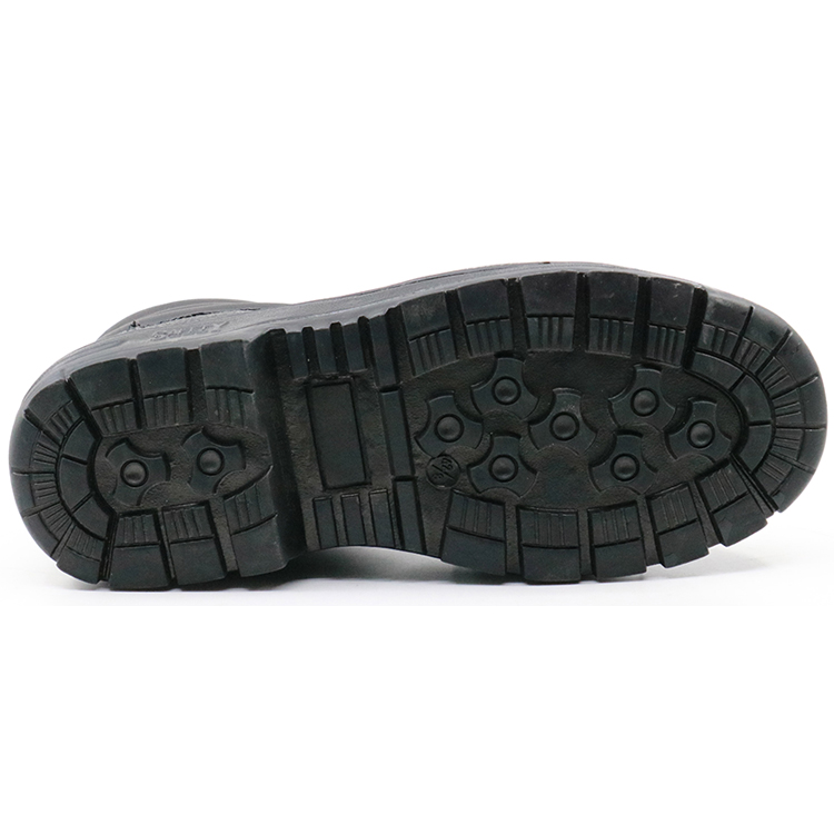 Cemented cheap steel toe cap industrial safety shoes black