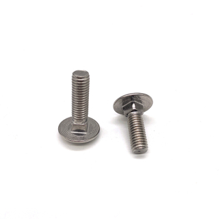M6 M8 boulon d'entraîneur en acier inoxydable DIN603 A2 M10 tête de champignon boulon de chariot à col carré
