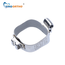 Bandas molares ortodónticas con temas linguales.
