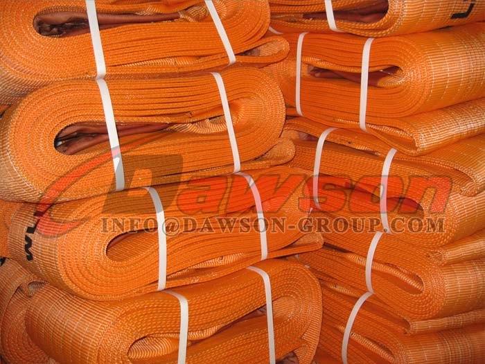 WLL 20 Ton Polyester bing Slings, 20000kg Heavy Duty Flat  Slings
