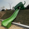 Cartoon fiber glass slide vegetable pepper chili playground with kids play house and kids slide HD-18111