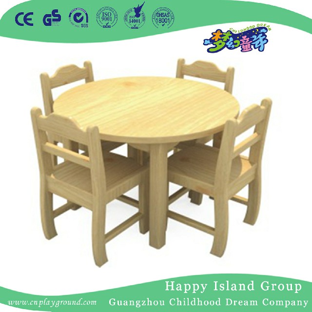 Indoor Kindergarten Kinder Holz Rundtisch (19A7102)