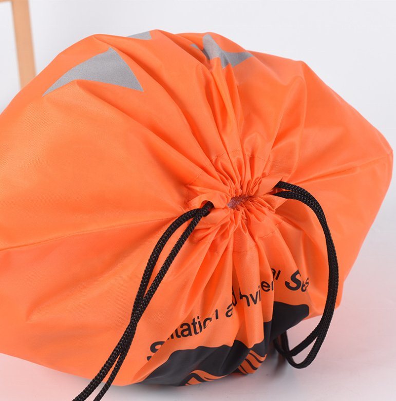 Eco-Friendly Polyester Pumpkin Drawstring Backpack Sports Draw String Bag