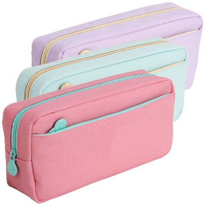 Promotional Cheap Canvas Pencil Bags Student Canvas Coin Bags (TP-PCB052)