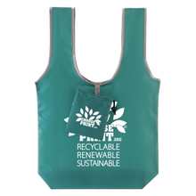 Recycled Foldable Shopping Bag with Front Pocket (TP-FB086)