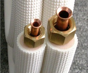 Tuyau de raccordement en cuivre d'isolation de climatiseur HVAC 