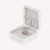 2021 luxury Jewelry box, Jewelry Organizer Box for Women with Two Layer PU Leather, Jewelry Storage Holder with Hole 