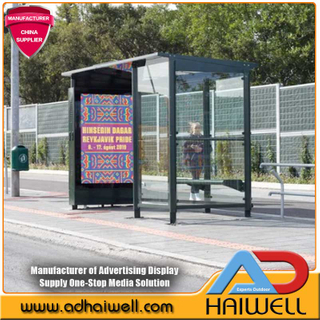 Digitale LED-Bushaltestelle Smart City-Displays