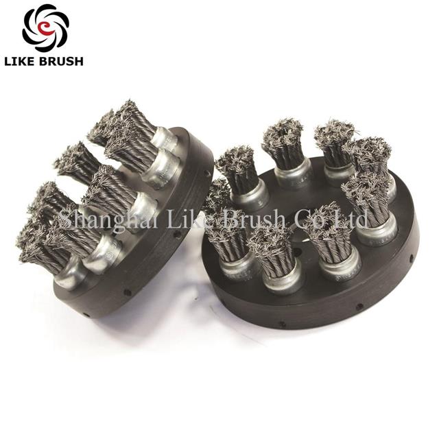 Disc Brushes Steel Knot Wire Filament