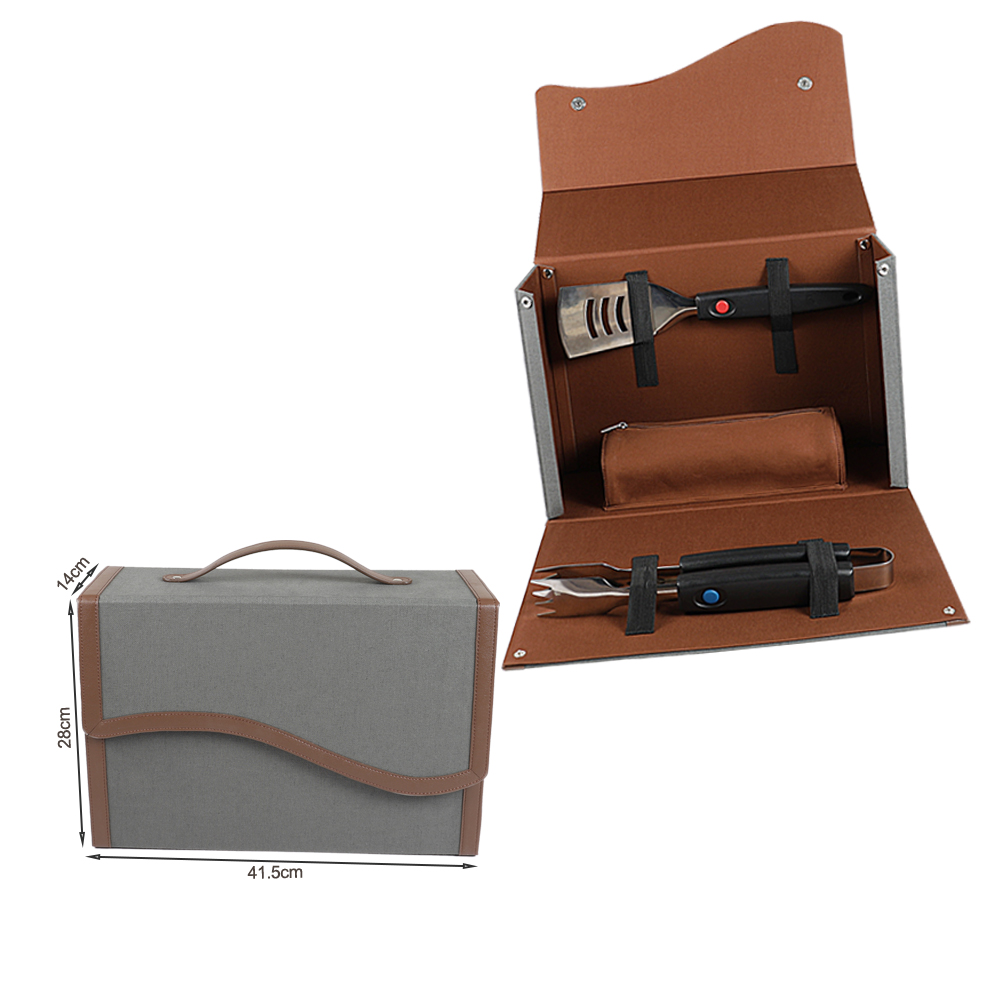 Knife Roll Bag Holds Tools – Durable Knife Case Made of Canvas And Genuine Leather – Chef Bag Is Easily Carried by Handle Or Shoulder Strap – Knives Not Included