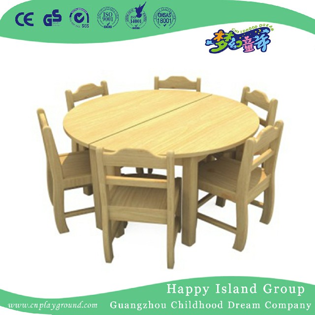 Kindergarten kleine Art Kinder hölzerner runder Tisch (19A4402)
