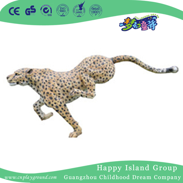 FRP große Tiger-Tierskulptur im Freien (HHK-12805)