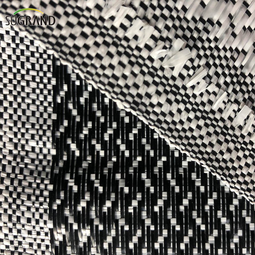 Cubierta de tierra en blanco y negro 0.7 * 100 m Estera de malezas para el mercado de Chile