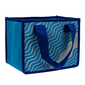 Wholesale Reusable Pocket Wine Carrier Tote Bag 6 Bottle Felt Wine Tote Bag