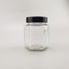 400ml Hexagon glass jar 