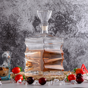 High-End Transparent 750ml Luxury Glass Bottle