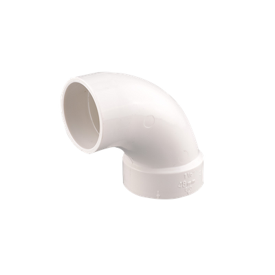 Fábrica al por mayor de alta calidad PVC tubo de plomería accesorios Fabricantes PVC de plástico 90 ° Codo