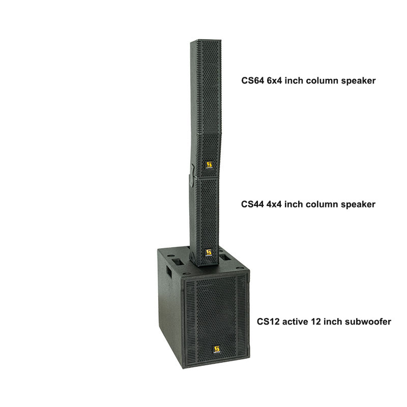 CS64&CS18 6X4 Zoll aktives PA-Säulen-Array-Lautsprechersystem