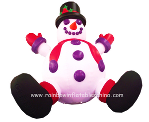 RB20007（2mh） Inflatable Snowman Mascot For Holiday Events