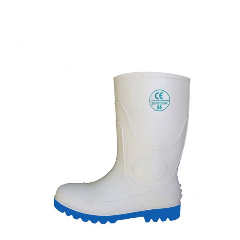 WBS steel toe cap food industry white pvc safety boots for work Buy