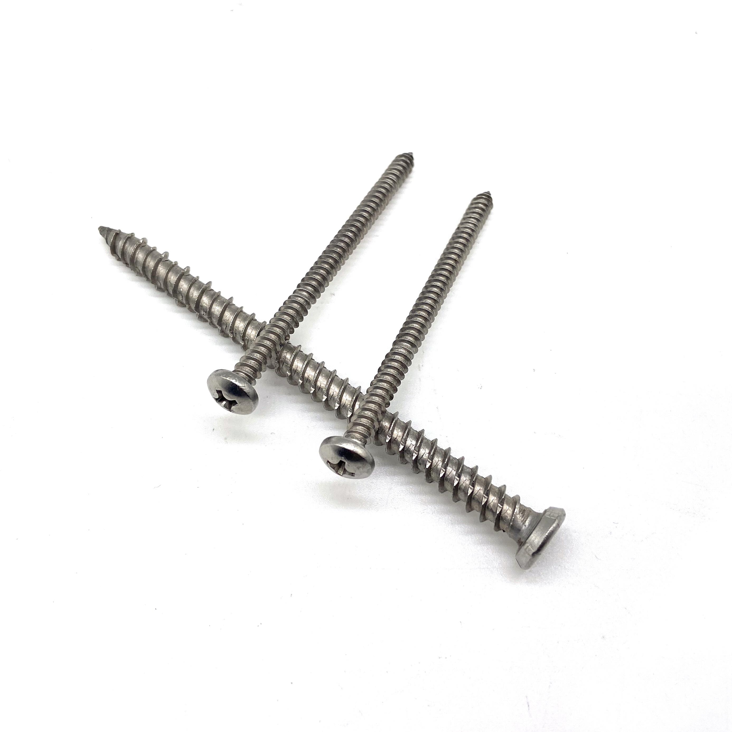 Tornillos de cabeza de ajuste de acero inoxidable 304 316L para tornillos de madera autorroscantes de pernos de metal