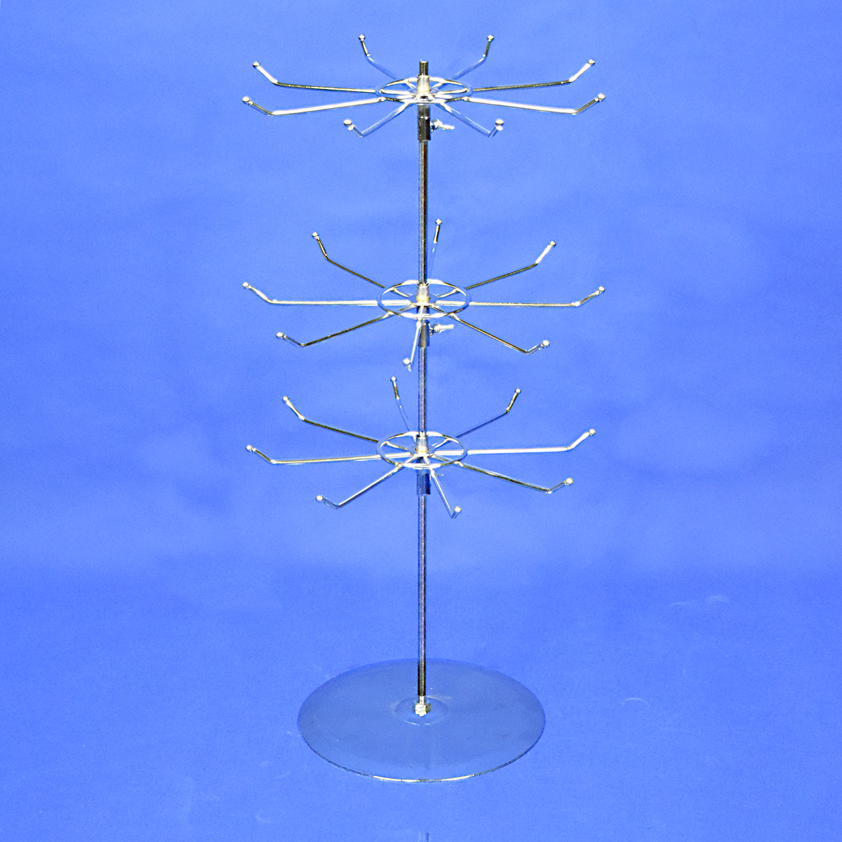 table top standing steel wire prong hooks spinner display rack(PH2304D)