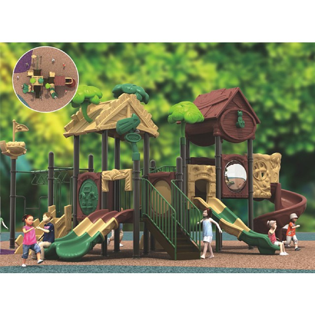 Große Kinder im Freien spielen Baumhaus-Spielplatzgeräte (ML-2000101)