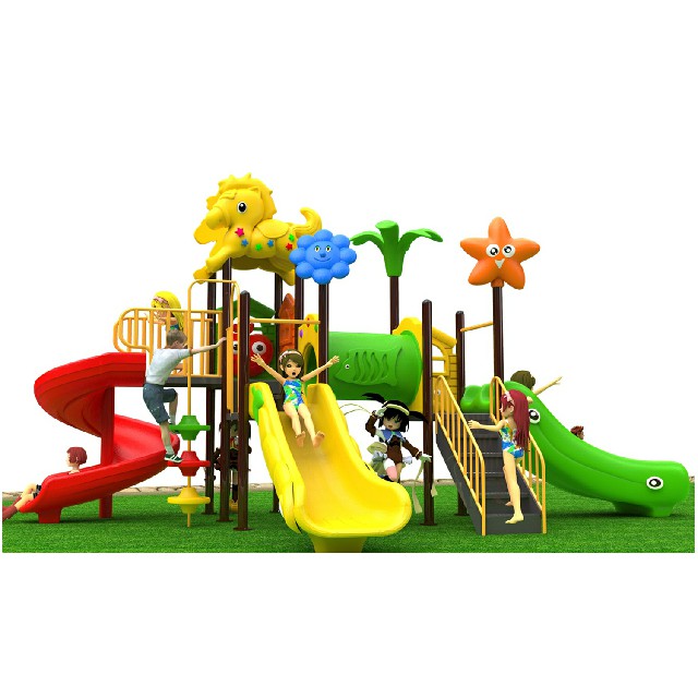 幼儿园塑料滑梯儿童组合游乐场(BBE-N27)