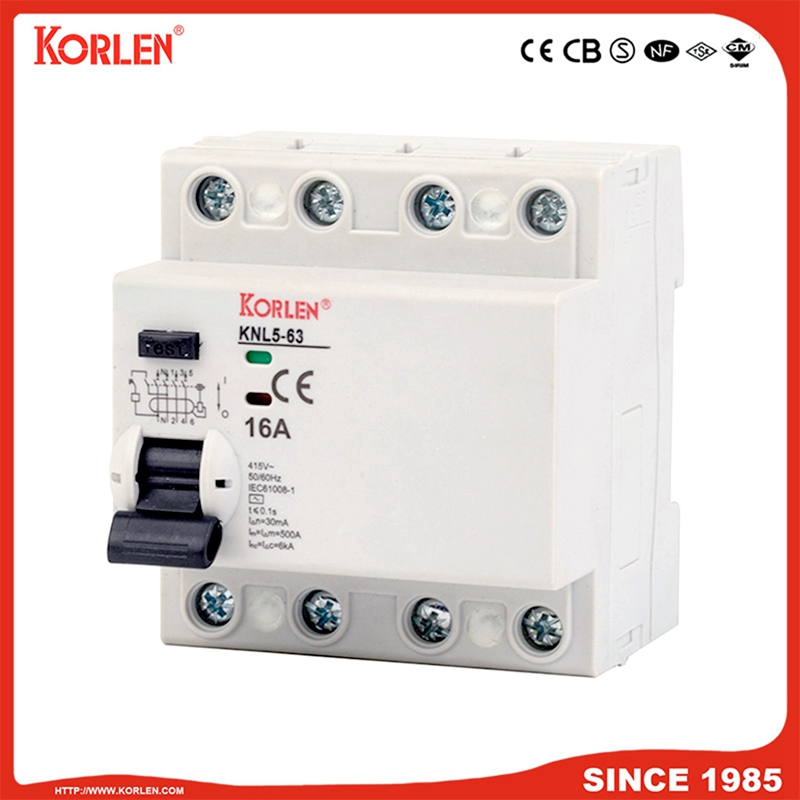 KNL5-63 Residual Current Circuit Breaker 