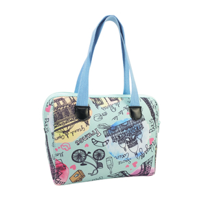Custom Logo Neoprene Beach Tote Handbags Checkered Neoprene Tote Bag