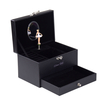 2020 Custom Fashion Black PU Jewelry Music Box 
