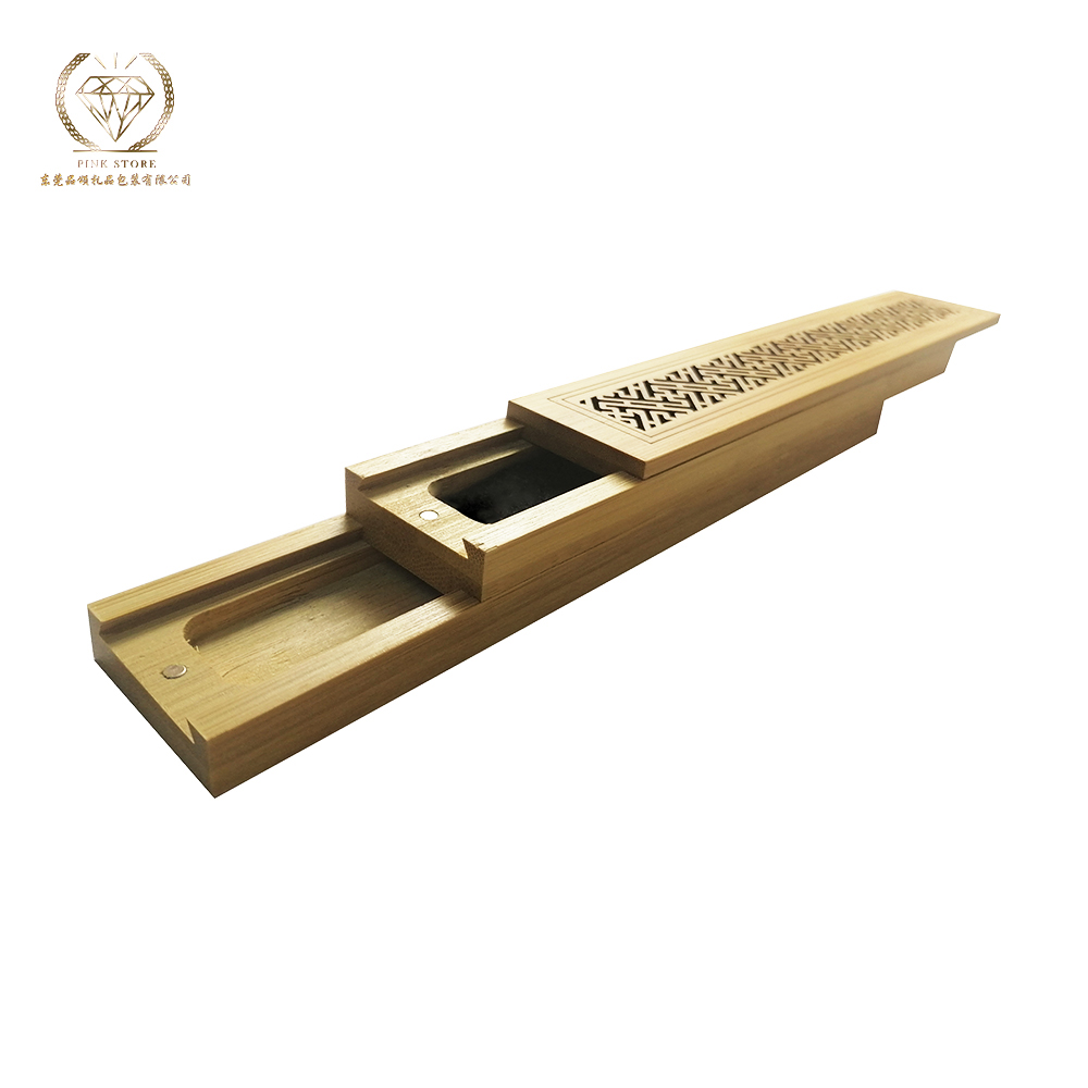 Bamboo Incense Burner Charcoal Natural Box Incense Holder Aromatherapy Fragrance Ornament Bamboo Handmade Incense Stick Cone Burner Holder Stand with Storage Drawer
