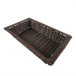 Rectangle Plastic Rattan Basket