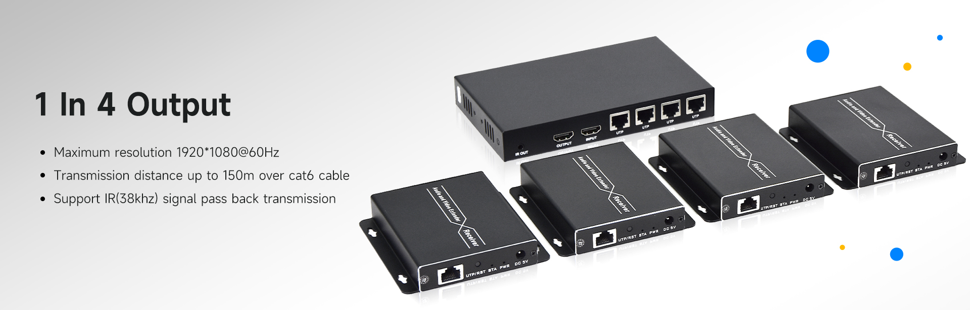 R&eacute;partiteur HDMI 1x4 - 001